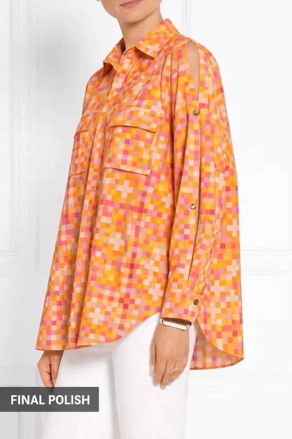 Womens_Oversized_Pixel_Print_Shirt_With_Back_Graphic_Patch_|_Abstract_Korean_Style_Statement_Top