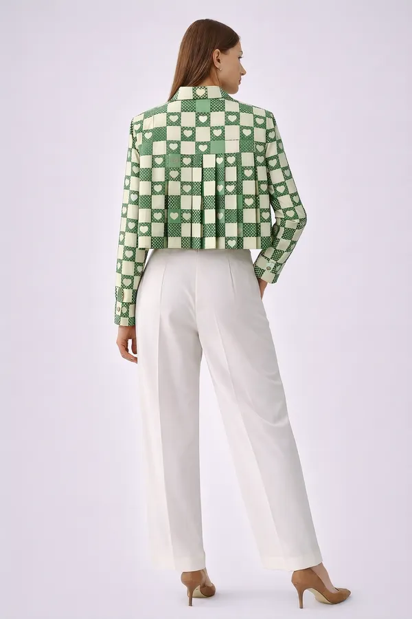 Womens_Crop_Sage_Green_Box-Pleat_Shirt_With_Heart_Print_|_Korean_Style_Boxy_Fit_Casual_Top