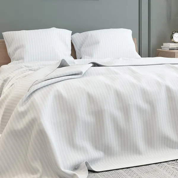 Grey_Microfiber_Satin_Stripes_Bedsheet_Set_Double_Bed
