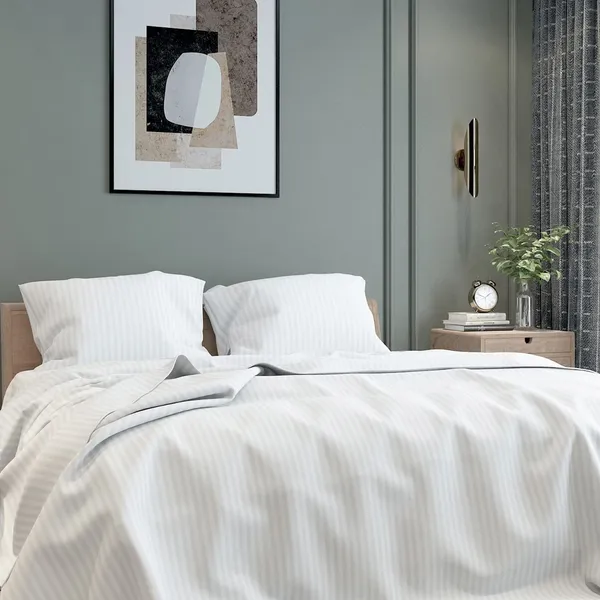 Grey_Microfiber_Satin_Stripes_Bedsheet_Set_Double_Bed