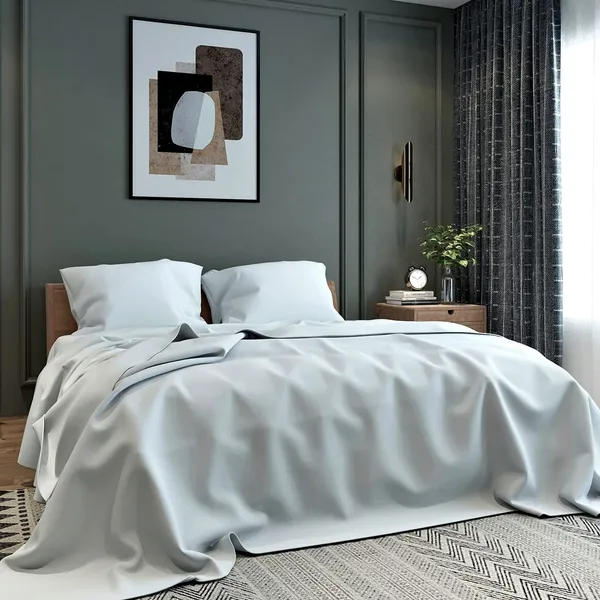 Grey_Microfiber_Bedsheet_With_Pillow_Covers