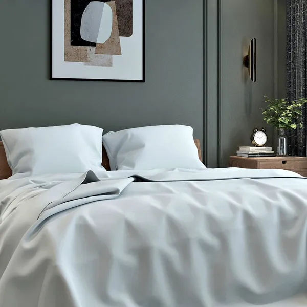 Grey_Microfiber_Bedsheet_With_Pillow_Covers