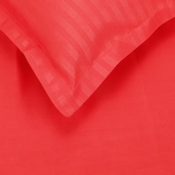 Red_Microfiber_Satin_Stripes_Bedsheet_Set_Double_Bed