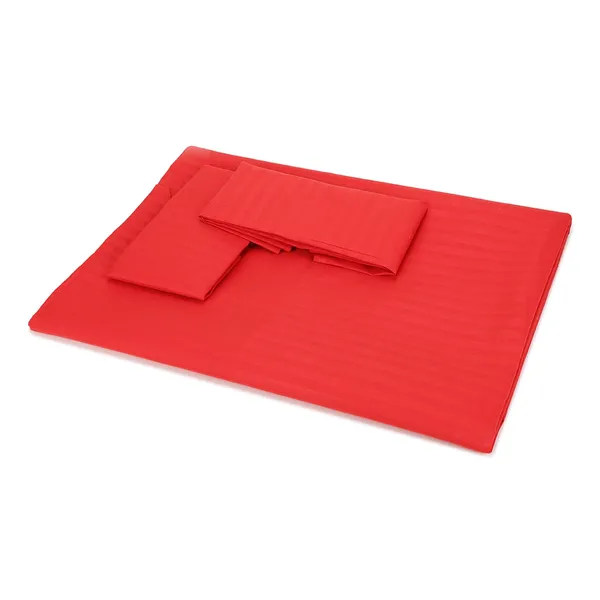 Red_Microfiber_Satin_Stripes_Bedsheet_Set_Double_Bed