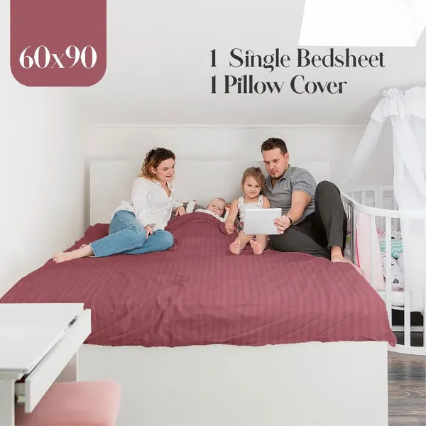 Wine_Microfiber_Bedsheet_With_Pillow_Cover