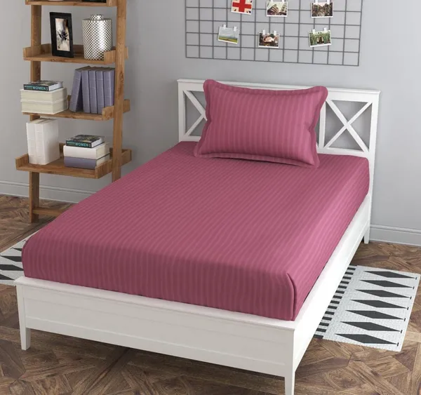 Wine_Microfiber_Bedsheet_With_Pillow_Cover