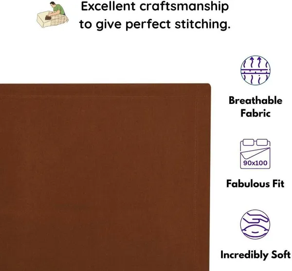 Brown_Microfiber_Bedsheet_With_Pillow_Covers