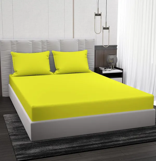 Multicolor_Microfiber_Bedsheet_With_Pillow_Covers