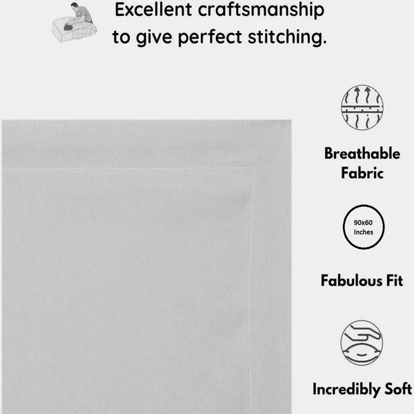 Grey_Microfiber_Bedsheet_With_Pillow_Cover