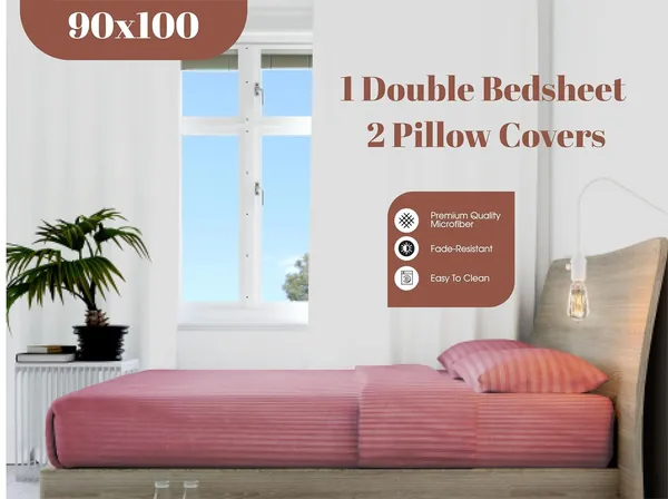 Wine_Microfiber_Double_Bed_Bedsheet_With_Pillow_Covers