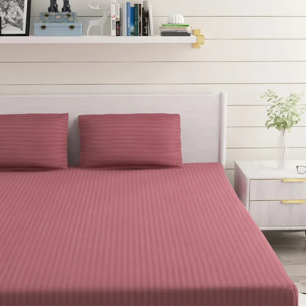 Wine_Microfiber_Double_Bed_Bedsheet_With_Pillow_Covers