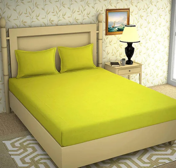 Multicolor_Microfiber_Double_King_Bedsheet_With_Pillow_Covers