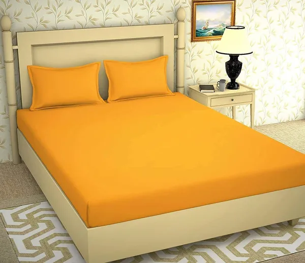 Multicolor_Microfiber_Double_King_Bedsheet_With_Pillow_Covers