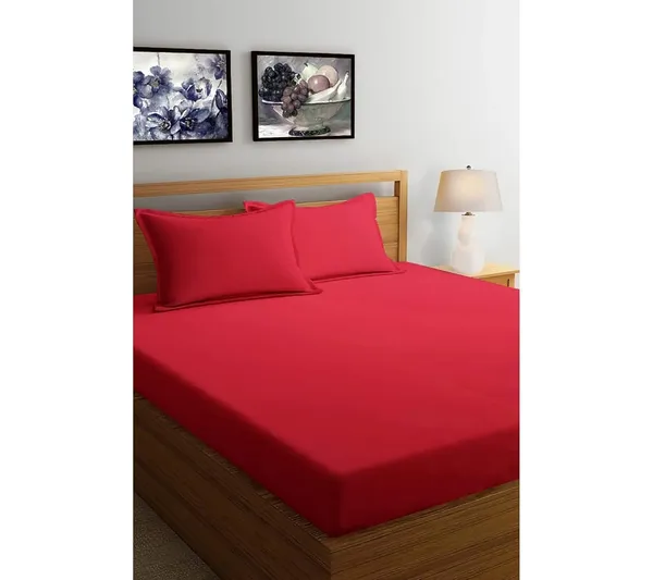 Multicolor_Microfiber_Double_Bedsheet_With_Pillow_Covers