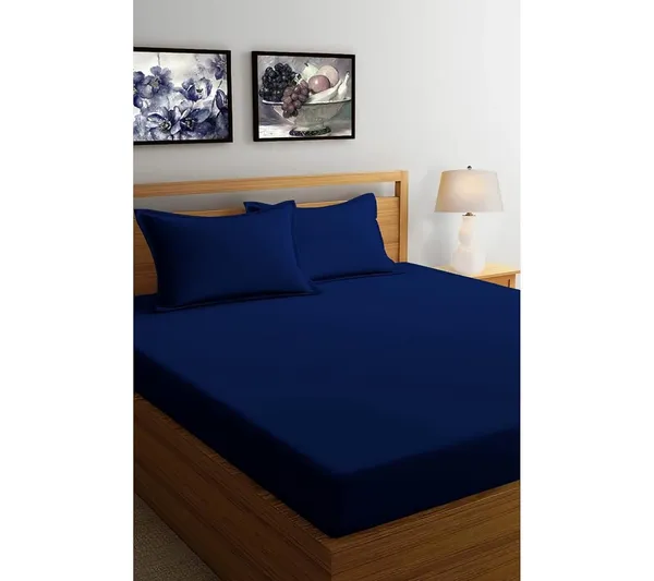 Multicolor_Microfiber_Double_Bedsheet_With_Pillow_Covers