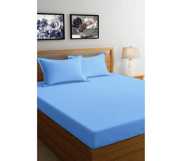 Multicolor_Microfiber_Double_Bedsheet_With_Pillow_Covers