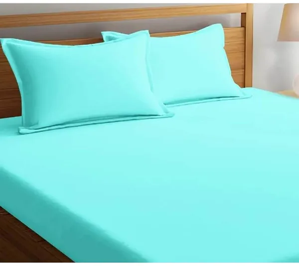 Multicolor_Microfiber_Double_Bedsheet_With_Pillow_Covers
