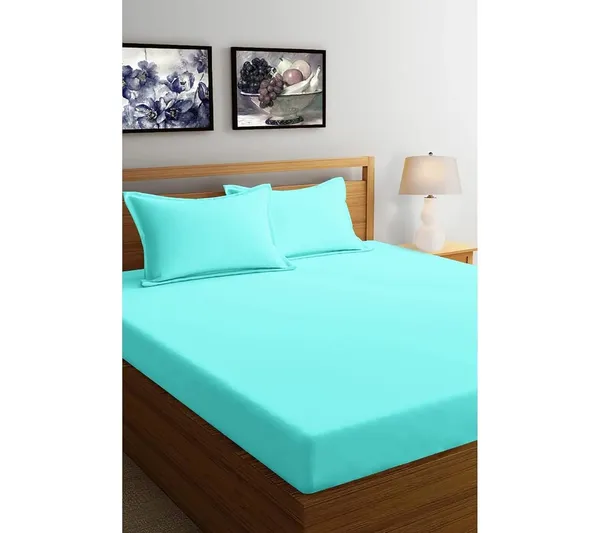 Multicolor_Microfiber_Double_Bedsheet_With_Pillow_Covers