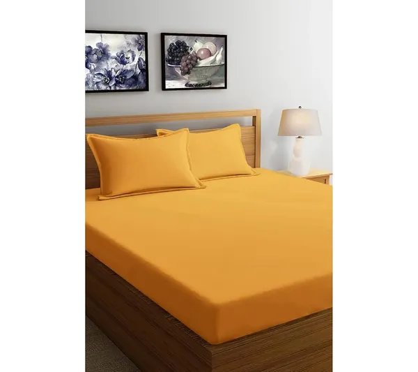 Multicolor_Microfiber_Double_Bedsheet_With_Pillow_Covers