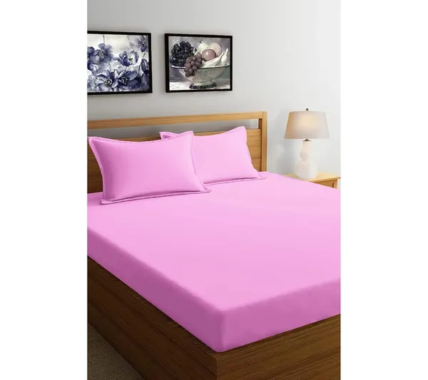 Multicolor_Microfiber_Double_Bedsheet_With_Pillow_Covers