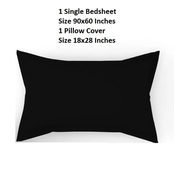 Multicolor_Microfiber_Bedsheet_Single_Bed_With_Pillow_Cover