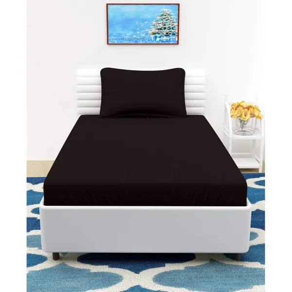 Multicolor_Microfiber_Bedsheet_Single_Bed_With_Pillow_Cover