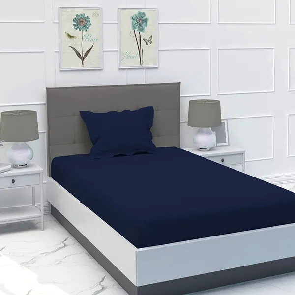 Multicolor_Microfiber_Bedsheet_Single_Bed_With_Pillow_Cover