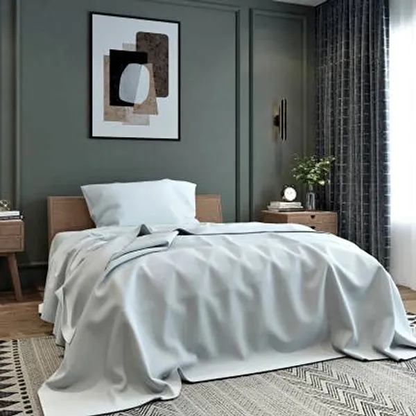 Multicolor_Microfiber_Bedsheet_Single_Bed_With_Pillow_Cover