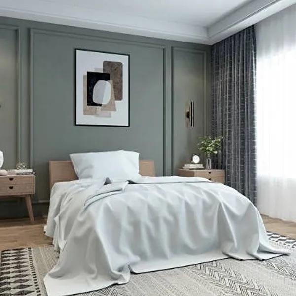 Multicolor_Microfiber_Bedsheet_Single_Bed_With_Pillow_Cover