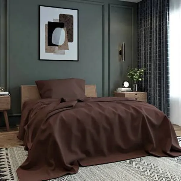 Multicolor_Microfiber_Bedsheet_Single_Bed_With_Pillow_Cover