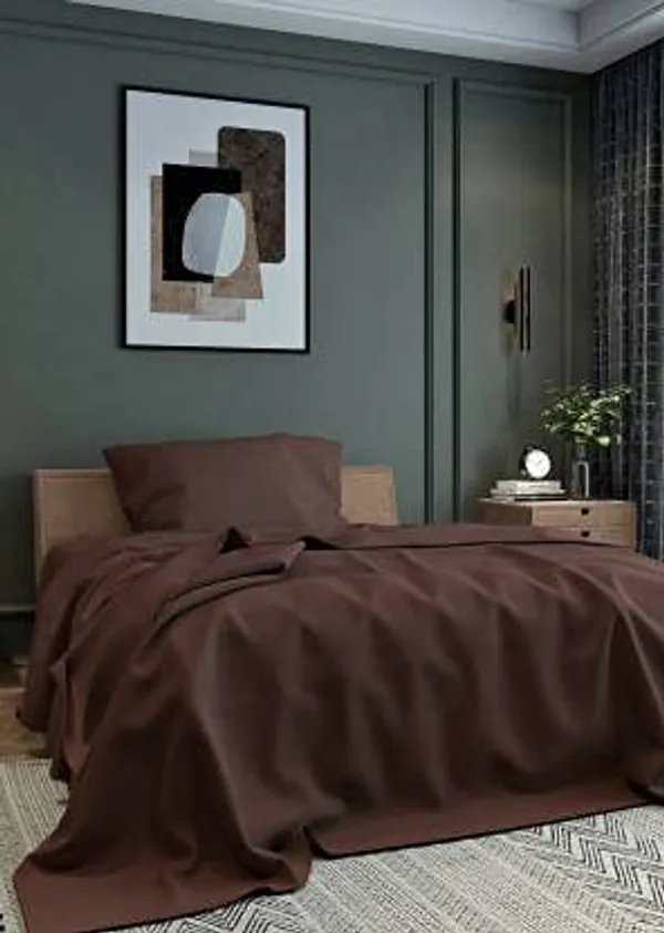Multicolor_Microfiber_Bedsheet_Single_Bed_With_Pillow_Cover