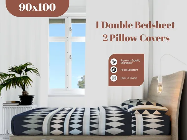 Multicolor_Microfiber_3D_Printed_Bedsheet_Set_With_Pillow_Covers