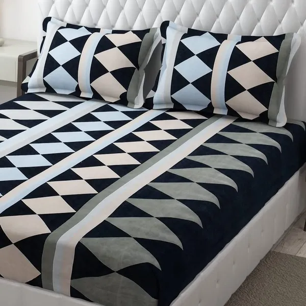 Multicolor_Microfiber_3D_Printed_Bedsheet_Set_With_Pillow_Covers