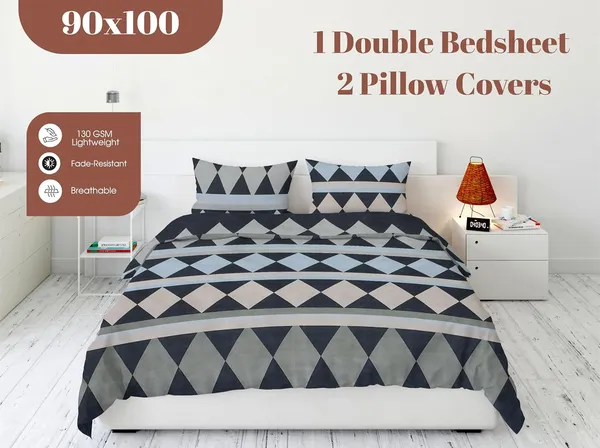 Multicolor_Microfiber_3D_Printed_Bedsheet_With_Pillow_Covers