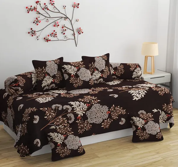 Multicolor_Diwan_Set_With_Bedsheet_Bolsters_Cushions