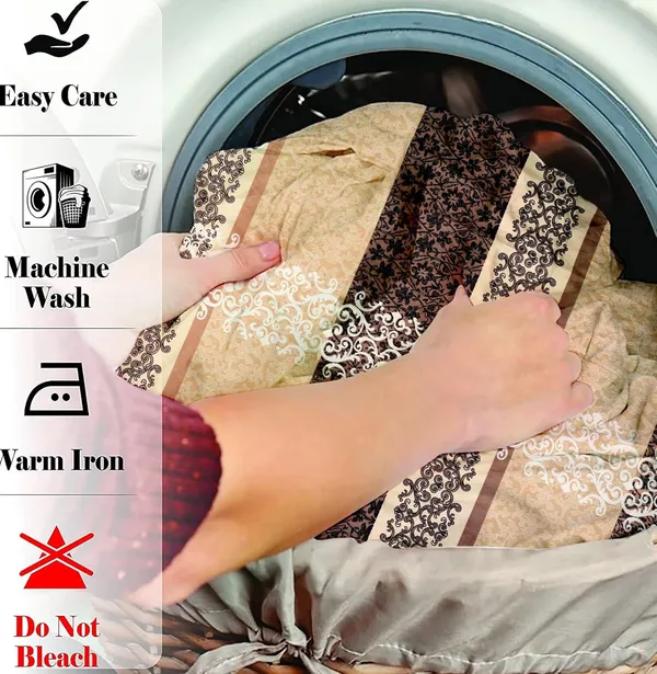 Multicolor_Microfiber_Printed_Bedsheet_With_Pillow_Covers