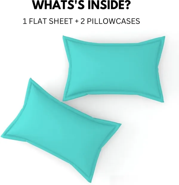 Aqua_Blue_Cotton_3D_Bedsheet_With_Pillow_Covers