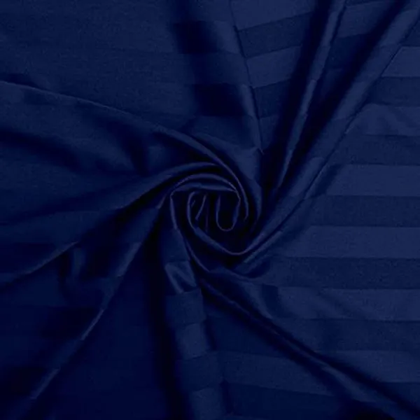 Navy_Blue_Microfiber_Satin_Stripes_Bedsheet_With_Pillow_Covers