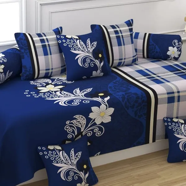 Multicolor_Microfiber_Diwan_Bedsheet_Set
