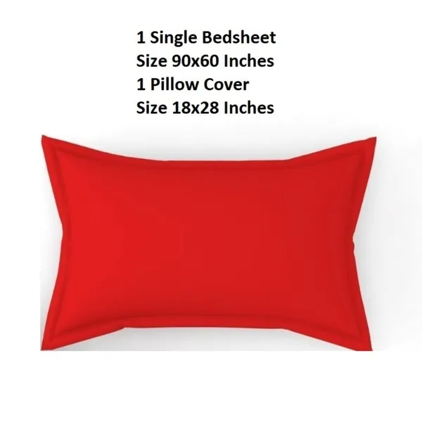 Red_Cotton_Bedsheet_With_Pillow_Covers