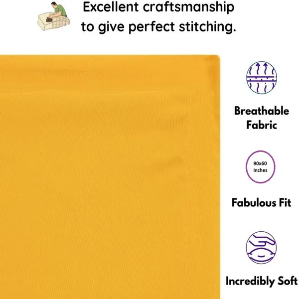 Yellow_Cotton_Bedsheet_With_Pillow_Covers