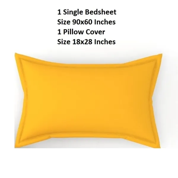 Yellow_Cotton_Bedsheet_With_Pillow_Covers