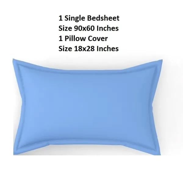 Sky_Blue_Cotton_Bedsheet_With_Pillow_Covers