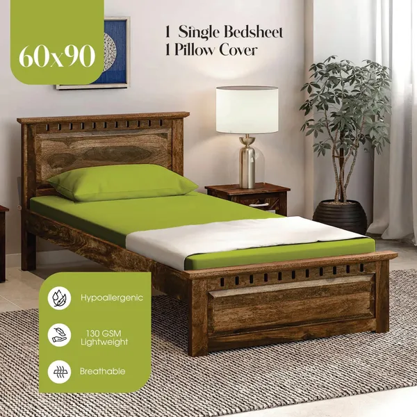 Green_Cotton_Bedsheet_With_Pillow_Covers