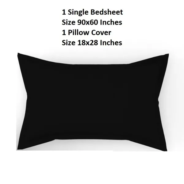 Black_Cotton_Bedsheet_With_Pillow_Cover