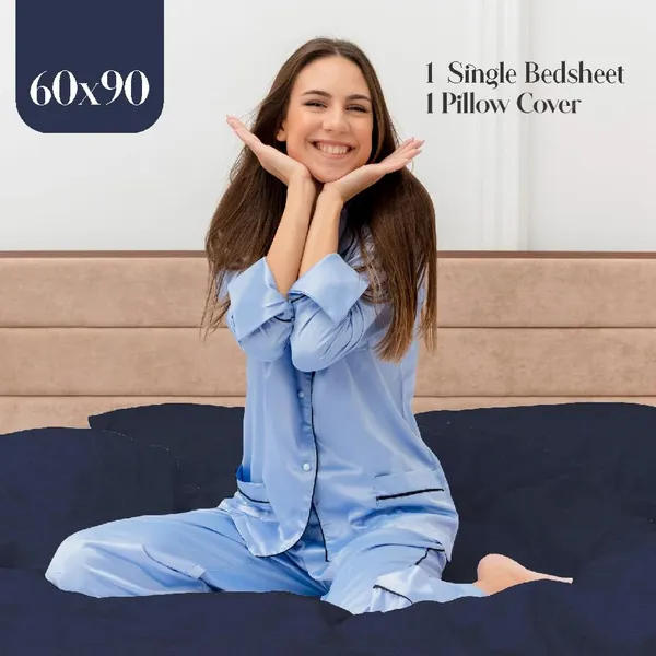 Blue_Cotton_Bedsheet_With_Pillow_Covers