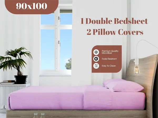 Lavender_Microfiber_Bedsheet_With_Pillow_Covers