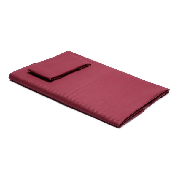 Dark_Wine_Microfiber_Single_Bed_Sheet_With_Pillow_Cover