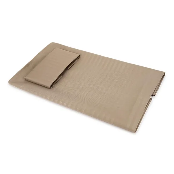 Dark_Beige_Microfiber_Single_Bed_Sheet_With_Pillow_Cover