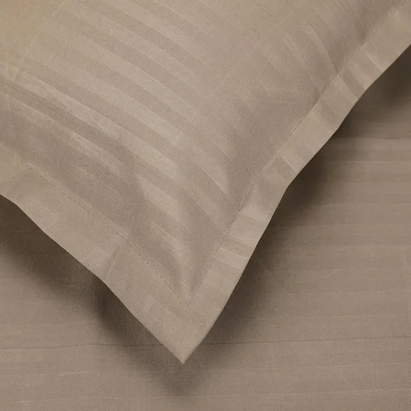 Dark_Beige_Microfiber_Single_Bed_Sheet_With_Pillow_Cover